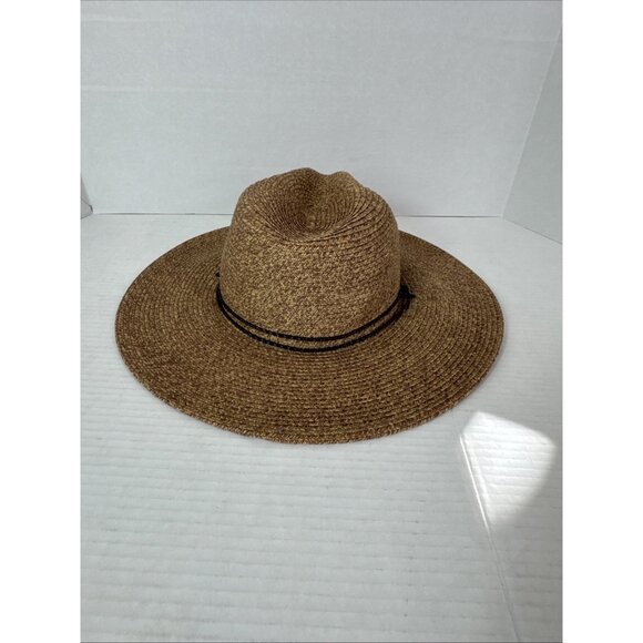 Coolibar Women's S/M Floppy Woven Sun Hat Tan EUC - Picture 9 of 13